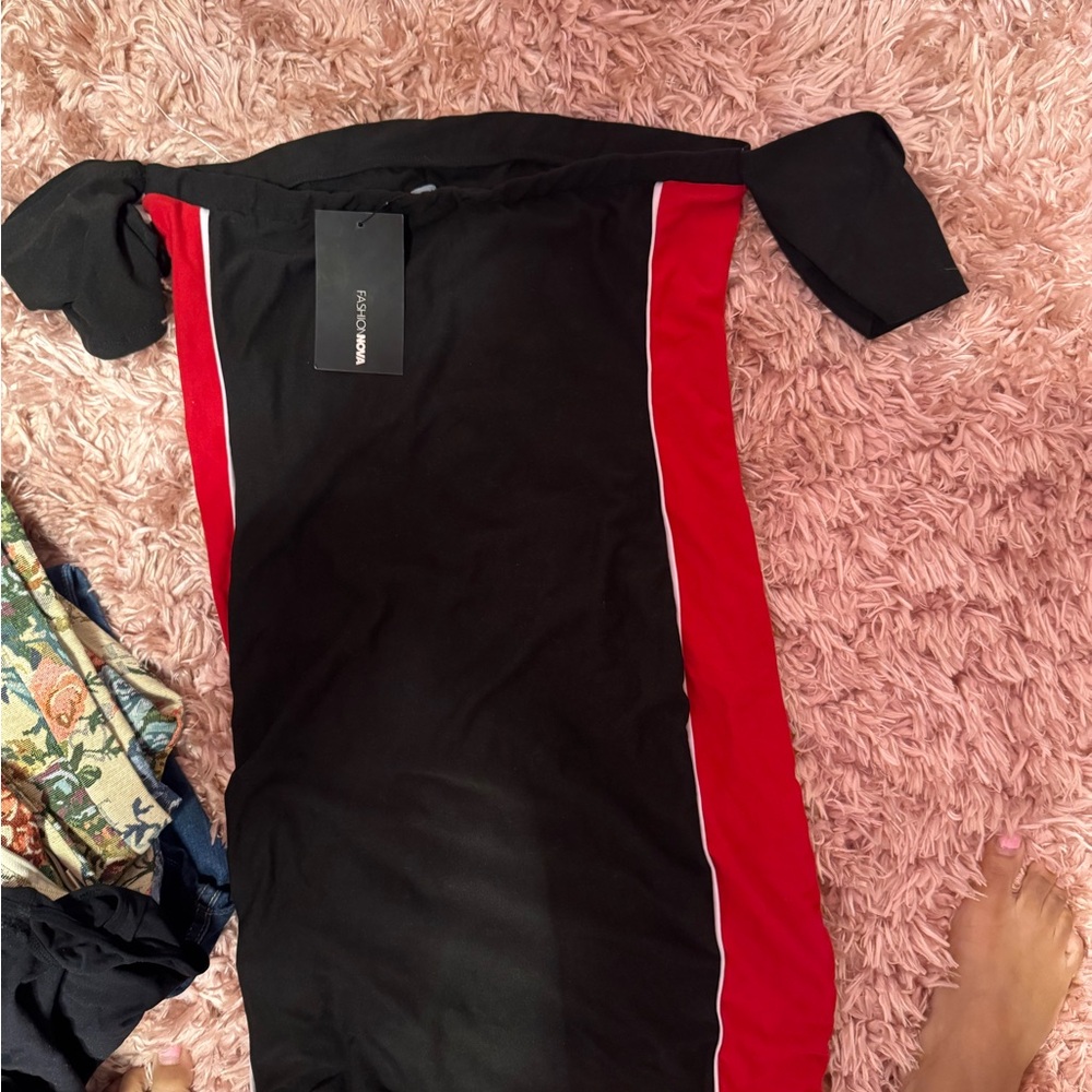 Fashion Nova Black and Red Dress
